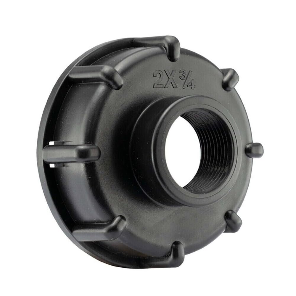 MiJunHD IBC Storage Tank Reducing Adapter S60x6 60mm Coarse Thread to G 3/4=25mm=DN20 Female Thread Reducer Connector for Homes, Gardens, Water Tanks (1 Piece)