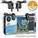 TecUnite 2 Pairs of Mobile Game Controller Sensitive Shoot and Aim Buttons L1R1 for PUBG, Rules of Survival, Knives Out, PUBG Mobile Game Joystick, Cell Phone Game Controllers for Android iOS