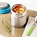 LunchBots Thermal 8 oz Triple Insulated Food Container - Hot 6 Hours or Cold 12 Hours - Leak Proof Thermos Soup Jar - All Stainless Interior - Aqua