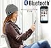 Bluetooth Beanie, Rechargeable Unisex Wireless Beanie Hat with Control Panel, Removable Headphones, Charges via USB (French Grey)