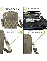 Travelon Antirrobo Classic Tour Bolsa, tamaño mediano, medianoche), 42472 360