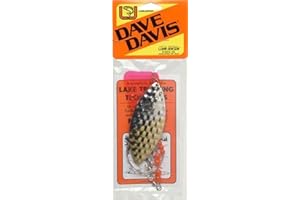 LUHR JENSEN South Bend Sporting Goods 10 Dave Davis Lake Troll Hammered 50/50 Brass/Nickel, Hammered Brass Copper, 22" (3800-010-0010)
