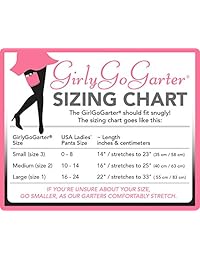 Girly Go Garter Liga de bolsillo de encaje para dama