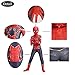 UTUMR The Kids Bodysuit Superhero Costumes Lycra Spandex Halloween Cosplay Costumes (M/120-130cm) Red