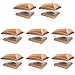 iGlow 8 Pack Copper 6 x 6 Solar Post Light SMD LED Deck Cap Square Fence Outdoor Garden Landscape PVC Vinyl Wood Bronze