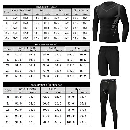 Sykooria Sport-T-shirt met lange mouwen Compressietop Under Armour Compressieshirt Sneldrogend fitnessshirt voor heren - Image 8