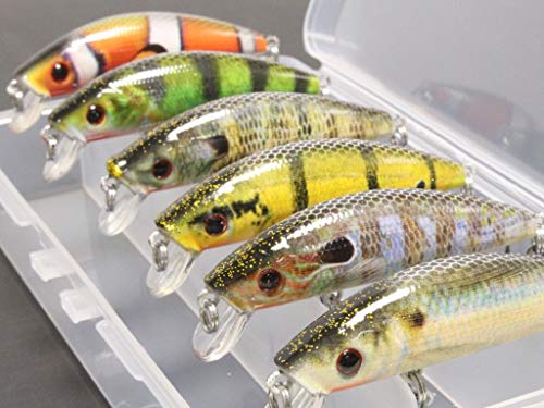 wLure Fishing Lure Lifelike Minnow Crankbait for Bass Fishing Bass Lure HM219KB