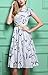 Olrain Womens Vintage Floral Printed Casual Swing Tea Dress