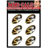 NCAA Missouri Tigers Face Tattoos, Team Colors, One Size