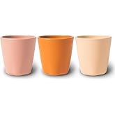 Tiny Twinkle Tableware 3 Pack Cups Set - BPA-Free For Kids and Toddlers - Polypropylene Plastic Tumblers (Sand, Cinnamon, Taupe) Cup