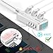 Universal Travel Adapter,Rainyb 2300W Power Converter 220v to 110v Voltage Converter with 3-Port USB Charging,Type-C and UK//US/EU Worldwide Plug Adapter,Converter for Hair Dryer (White)