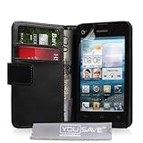 Huawei Ascend Y300 Case PU Leather Wallet Cover