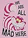 Disney Womens Plus Size T-Shirt Cheshire Cat Alice in Wonderland (ICY Pink, 2X)