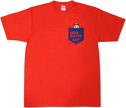 Amazon 広島東洋カープ 黒田 博樹 Kuroda Red Edition ポケット付き Tシャツ M スペースエイジ Tシャツ カットソー