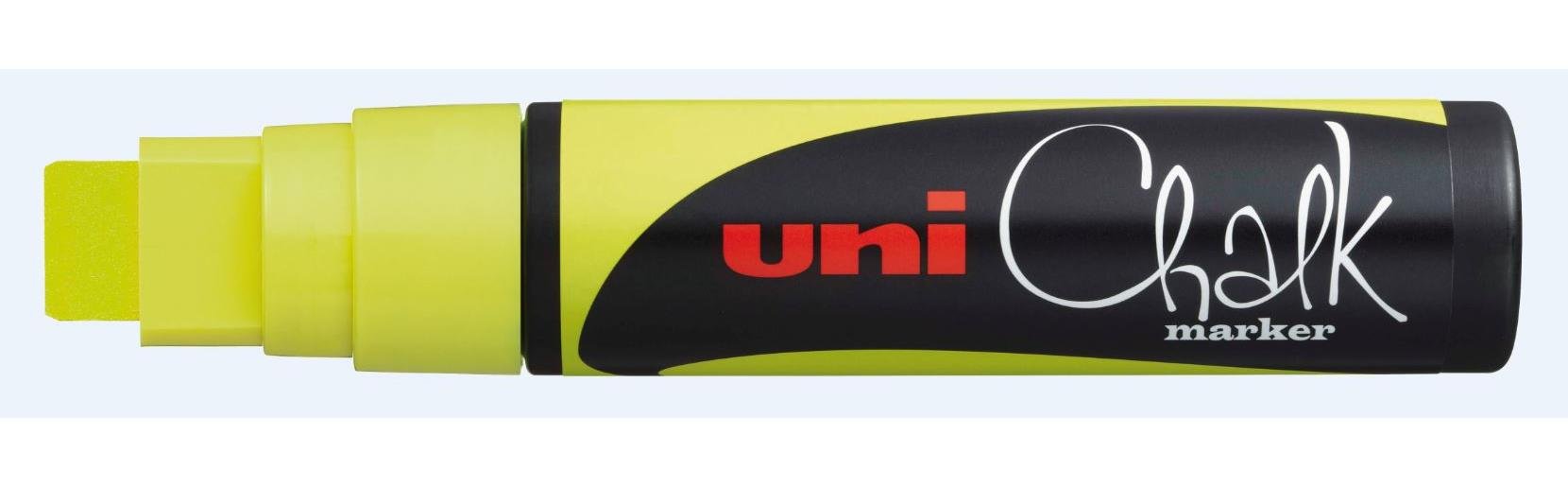uni-ball 186607 – – UNI Chalk PWE 17 K with Chisel Tip, Yellow