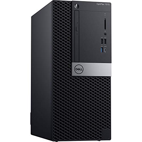 Dell OptiPlex 7070 Mini Tower | Intel 9th Gen i5-9500 (6 Core, 3GHz) | 8GB DDR4 | 256GB Solid State Drive | Win 10 Pro (Certified Refurbished)