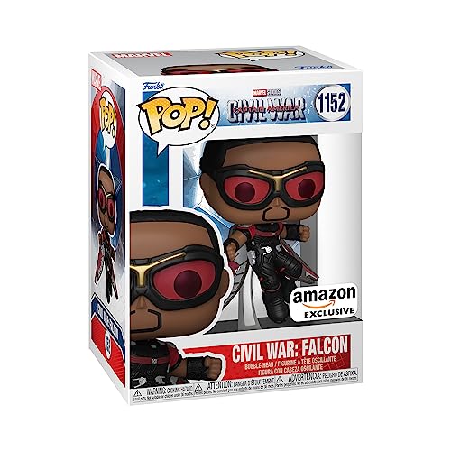 Funko Pop Marvel: Captain America: Civil War Build A Scene - Falcon Figure 10 of 12 - Amazon Exclusive - Collectable Vinyl Figure - Gift Idea - Official Merchandise - Toys for Kids & Adults