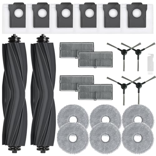 SpeHiate Replacement Accessories for Dreame L10s Pro Ultra Heat/ L10s Ultra Gen 2/ L40 Ultra AE/ X30 Ultra/MOVA E30 Ultra with 2 Main Brush, 6 Bags, 6 Cloths, 4 Filter, 4 Side Brushes
