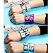 SOTOGO 12 Pcs Slap Bracelets Party Reversible Sequin Bracelet 24 Color Decorative Charm Mermaid Bracelet for Party Favors, Birthday and Gifts