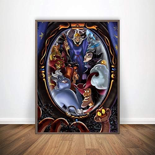 Villains Disney Wall Poster Disney Design Print Art Villains Disney Room Wall Decor Disney Villains Wall Decor Villains Decor Disney Villains Disney Design Villains Art Birthday Gift