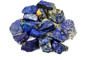 Bingcute 1lb Bulk Raw Rough Lapis Lazuli Stones Raw Natural Stones for Tumbling,Cabbing,Polishing,Wire Wrapping,Gem Mining, Wicca and Reiki Crystal Healing-Large 1"-1.5"