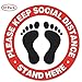 Social Distancing Floor Decals
