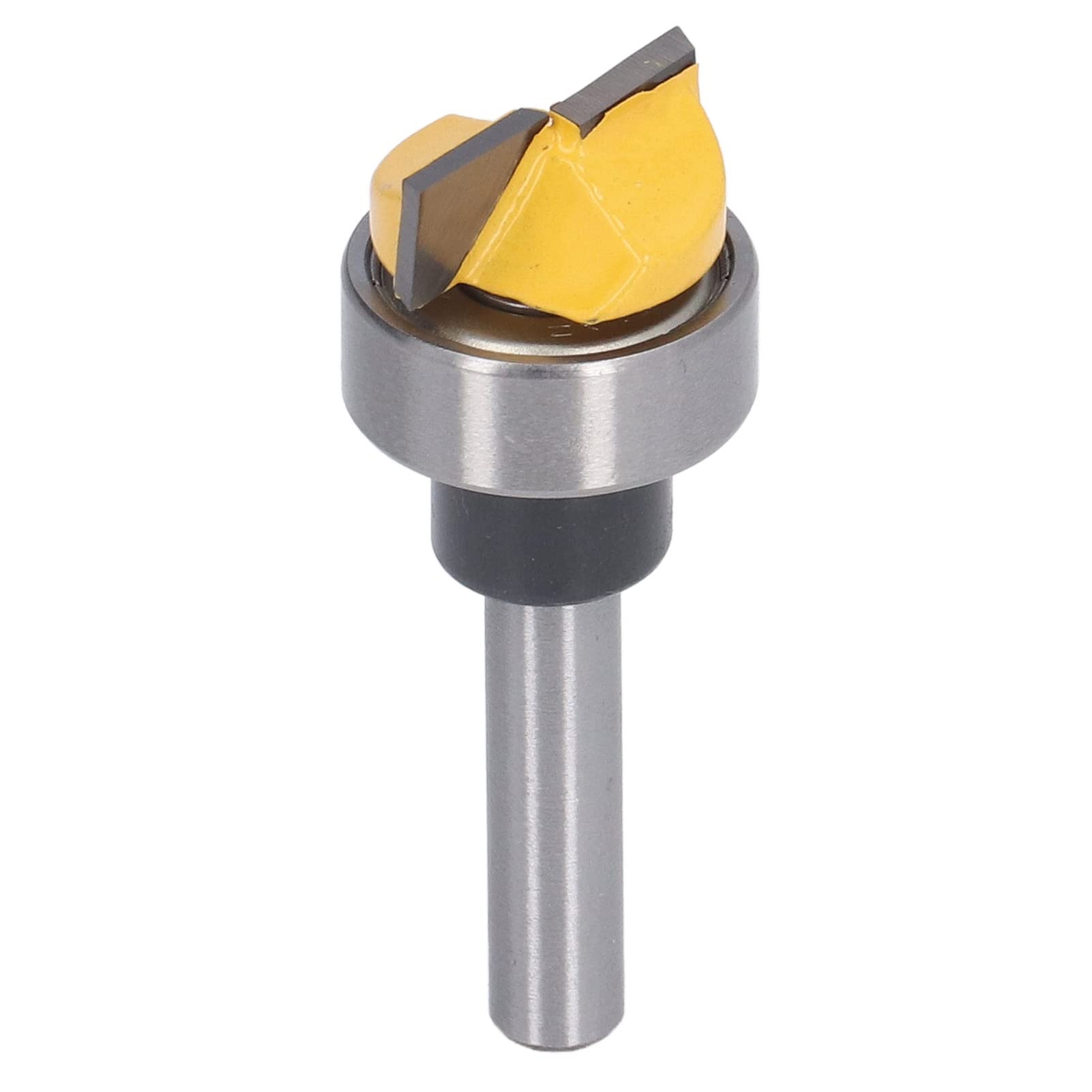 1/4in Shank Bottom Cleaning Bit Double Flute Carbide Tipped Surface Planing Router Bit Woodworking Milling Hinge Mortise Cutter