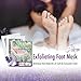 Feel Soft: Exfoliating Foot Peel Mask - 2 Pairs Lavender Scented Peel Mask, Peel-off Hardened Skin/Callus and Dead Cells from Your Feet, Silky Soft Foot. Moisturizes for Smoother Heels