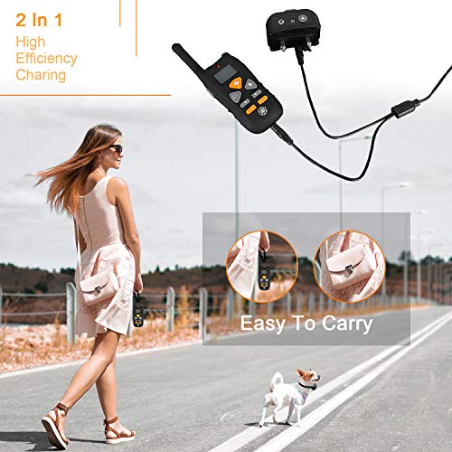 image for JIALANJIUYU Dog Training Collar,Rechargeable Shock Collar for Dogs, E-