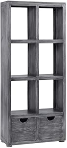 Progressive Furniture Oaklyn Bookcase, Gray