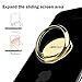 Finger Ring Stand, KuGi 360 Degree Rotation Zinc Alloy phone stand holder Car Mount Phone Ring Grip For iPhone 7 7s 6s Plus 5s Galaxy S8 S8 Plus ipad etc. smartphones and Tablets. (Gold)