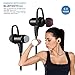 Bluetooth Headphones, Ansion Wireless Bluetooth 4.1 Sport Headset IPX5 Sweat-proof Stereo Magnetic Earbuds Noise Isolating In Ear Earphones, Secure Fit for Work Out,Running,Gym with Built-in Mic