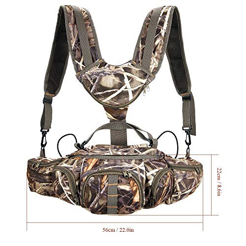 Unistrengh Hunting Camo Fanny Pack with Harness Waist Pack Pouch with