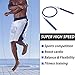 Goothdurs Speed Jump Rope Tangle-Free with Ball Bearing - Adjustable & Self-Locking Aluminum Skipping Ropes with Carrying Pouch Ideal for Crossfit Training, Boxing, and MMA Workouts