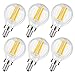 Albrillo E12 LED Candelabra Bulb 4W, 40 Watt Light Bulbs Equivalent, Warm White 2700K, 6 Pack