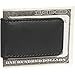 Royce Leather Magnetic Money Clip in Leather with Suede Lining, Black, One Size