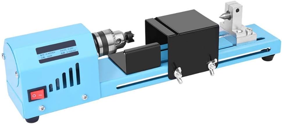 Patgoal 150W Mini Lathe Beads Polisher Machine Diy CNC Machining for Table Woodworking Wood DIY Tool