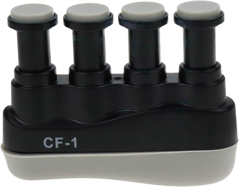 Bitray Finger Strengthener,Hand Grip Strength Trainer with Round Keys for Guitar Beginner Exercier,Adjustable Finger Strengthener Exerciser Guitar Training Tools(3.54x2.76x0.98inch)