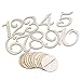 Tinksky Wooden Table Numbers with Holder Base for Wedding or Home Birthday Decoration, 1 to10, Pack of 10