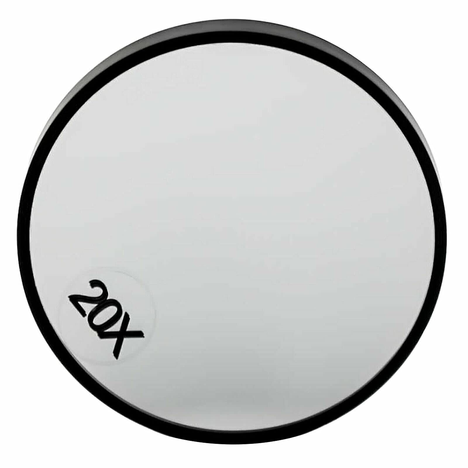 JJA 20X Round Magnifying 3.4 Vanity Mirror Cosmetic Mirror With Two Suction Cups for Shaving