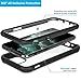 AMZGO iPhone 11 Case, Clear Full Body Cover with Built-in Screen Protector, Heavy Duty Rugged Bumper Shockproof Case Compatible With iPhone 11 6.1 inch-Black/Clear