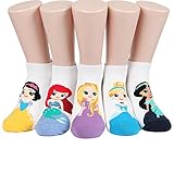 Socksense Animation Character Disney Series Women's Original Socks (Princess_5pairs)