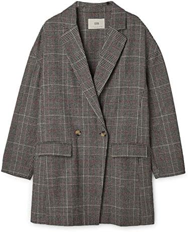 Women Oversized Checked Blazer 8891/100/001