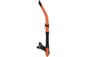 Mares Ergo Flex Snorkel for Scuba Diving, Snorkeling, Freediving with Corrugated Silicone Hose & Mouthpiece