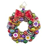 Christopher Radko Joyful Wreath Christmas Ornament