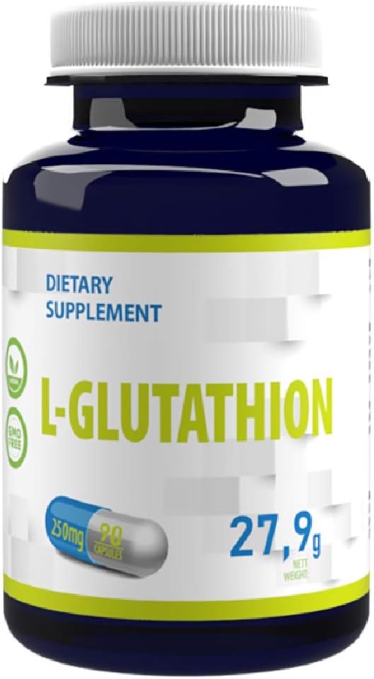 Hepatica L-Glutathione (Reduced) 250mg, 90 count (Pack of 1)