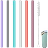 KLOWOAH Replacement Straws for Owala 30oz FreeSip Sway Stainless Steel Water Bottle,with 1 Brush (6 Colours for 30oz)