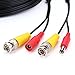 WildHD 2x150ft All-in-One Siamese BNC Video and Power Security Camera Cable BNC Extension Wire Cord with 2 Female Connetors for All HD CCTV DVR Surveillance System (150ft 2pack Cable, Black)