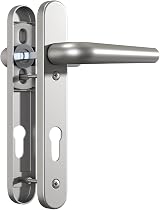 Bwintech 1 Set Black UPVC Door Handle 92mm 210mm Backset 122mm Screw Hole