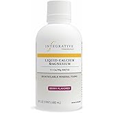 Integrative Therapeutics Liquid Calcium Magnesium - Liquid Supplement That Supports Bone Health* - Includes Vitamin D3 & a Magnesium Complex - Gluten-Free & Dairy-Free - Berry, 16 oz (32 Servings)